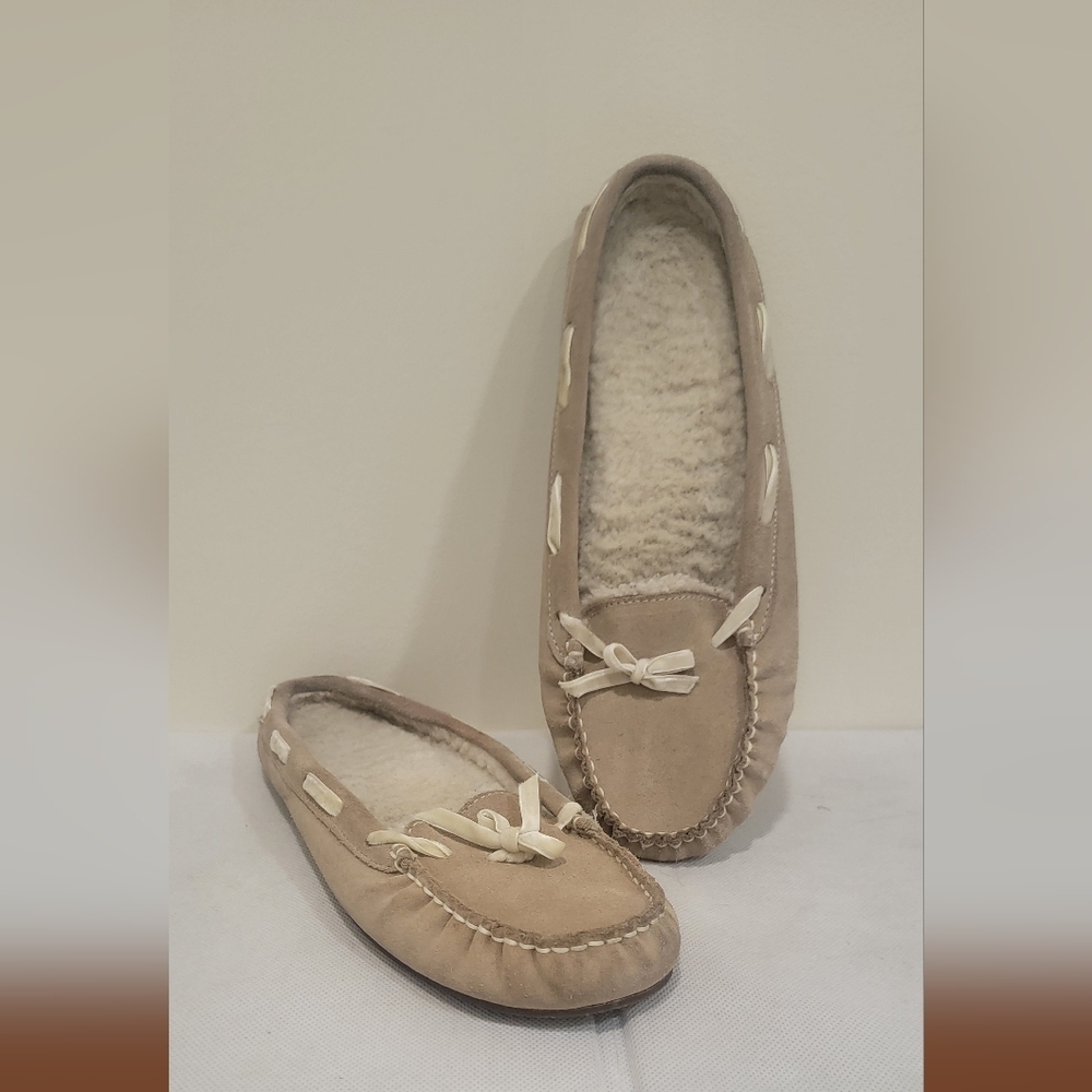 L.L. BEAN SLIDE STYLE SLIPPERS DRIVING MOCCASINS (sz 10)